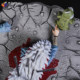 Naruto gk Jiraiya's death scene Toad Sage figure model ornament gift