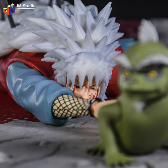 Naruto gk Jiraiya's death scene Toad Sage figure model ornament gift