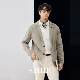 Elegant gentleman German BIELLA machine washable wool business suit collar knitted cardigan jacket DAZ763