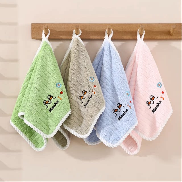 Internet celebrity children's towel baby face towel cute square towel retail maternal and child store handkerchief hand towel