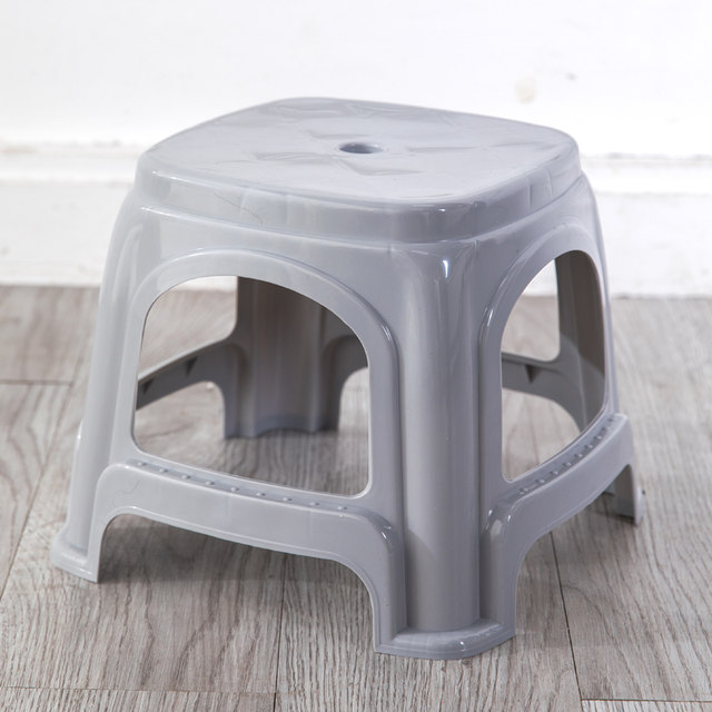 Plastic stool thickened household living room adult dining chair high stool non-slip plastic stool coffee table small stool stackable