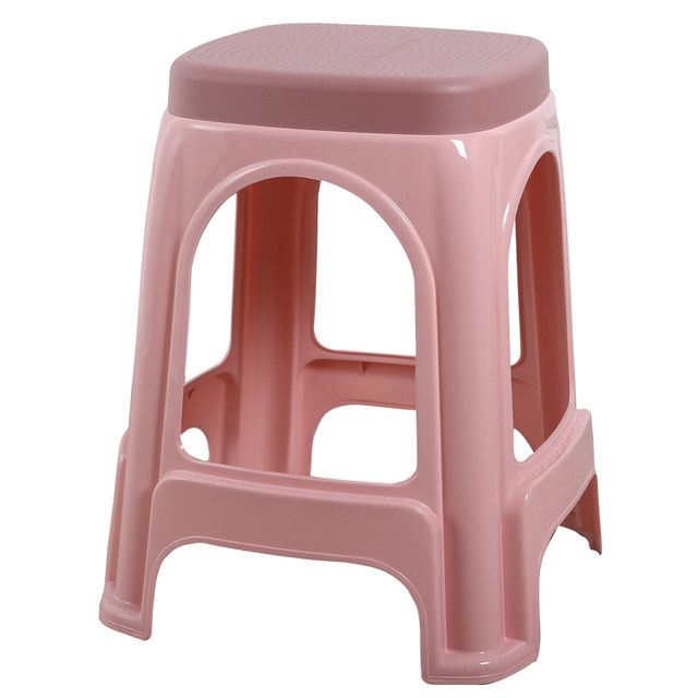 Thickened plastic stools for household adult living room dining table chairs high stool stool small stool low stool square stool can be stacked
