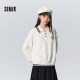 Senma sweater female POLO pilot school style loose bottoming shirt winter embroidered color scraper top, gentle and fashionable
