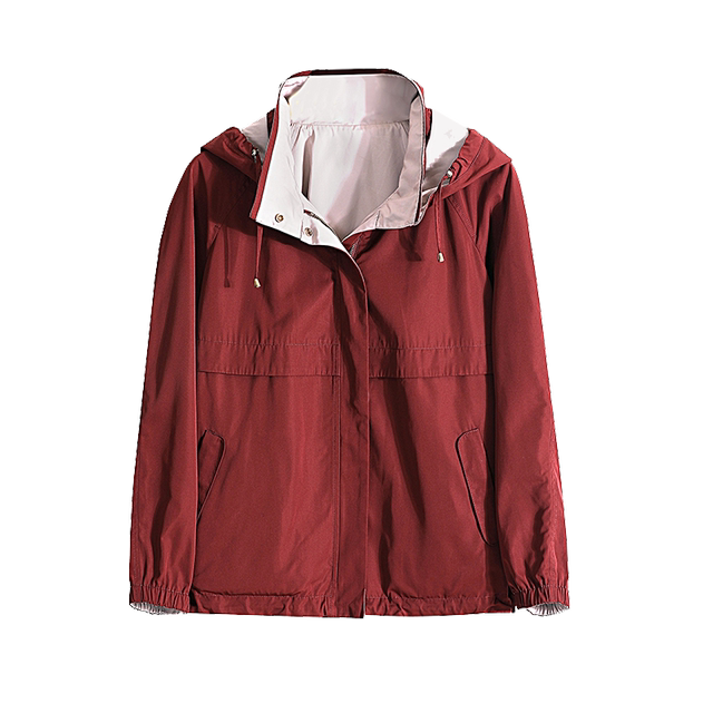 Qianyao's mother dressed in middle-aged and elderly 2024 spring trench coat for women cardigan solid color double-sided coat fashionable casual women