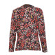 Qianyao 2024 new women's clothing spring and autumn long-sleeved floral shirt mother jacket large size loose top cardigan women