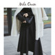 Mila Owen24 autumn and winter new product fashionable and elegant high-waist lace-up pleated A-line skirt 09WFS245005
