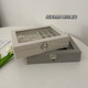 Jewelry box earring special storage box high-end ring earring earring necklace anti-oxidation jewelry storage box
