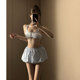 New skirt-style bikini split swimsuit for women, high-end, small breasts, sexy, pure desire, island resort, hot spring student