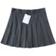 Spring and Autumn Anti -Wet Light Hong Kong flavor pleated skirt college style A -line skirt hip slimming high waist sweet age reduction half body skirt
