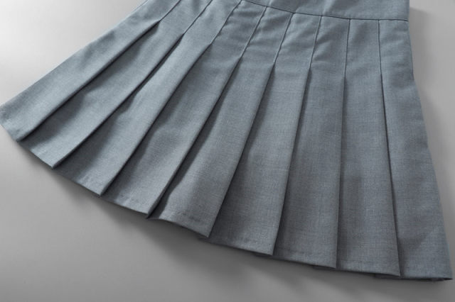 Spring and Autumn Anti -Wet Light Hong Kong flavor pleated skirt college style A -line skirt hip slimming high waist sweet age reduction half body skirt
