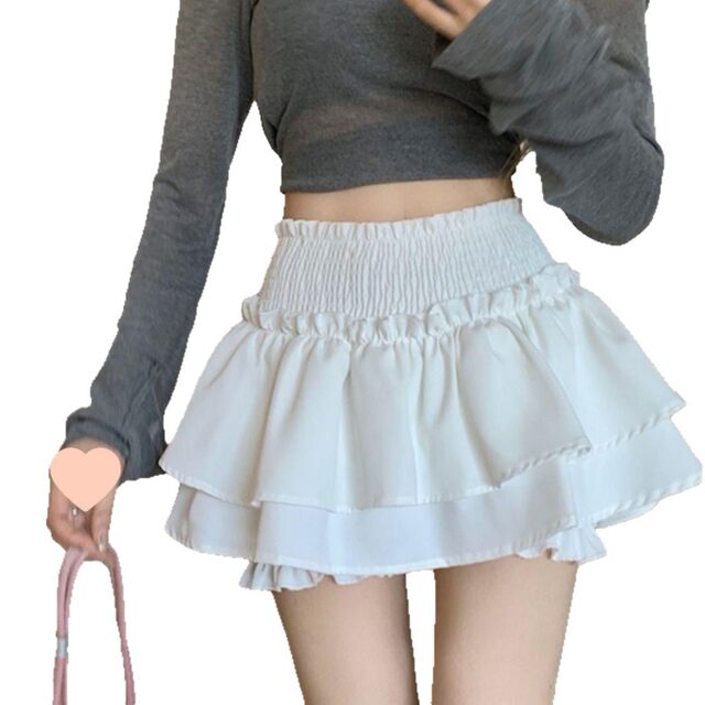 Black short skirt for women in summer new hot style sweet high waist little princess ultra-short cake skirt pure and lustful style to make them look thin