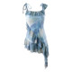 Princess on the run 2025 new tie-dye hot girl style high-end backless one-piece skirt style body-covering slimming swimsuit for women