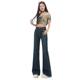 La Chapelle Puella denim high-waist loose micro-flare jeans 2025 spring and summer new floor-shoe pants