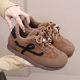 2025 new winter old Beijing cotton shoes soft non-slip warm moral training shoes plus velvet and thickened one-step mom cotton shoes