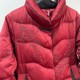 Winter mother's down jacket 90 velvet warm embroidered jacket middle-aged and elderly grandma loose large size short top for women