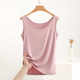 Moder suspender vest underwear female wearing ice silk mask wide shoulder sleeveless cuffy, cuffns, base, summer thin worker top
