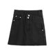 BANA foreign trade original single export asymmetric American retro high waist A-line ripped denim skirt skirt skirt skirt