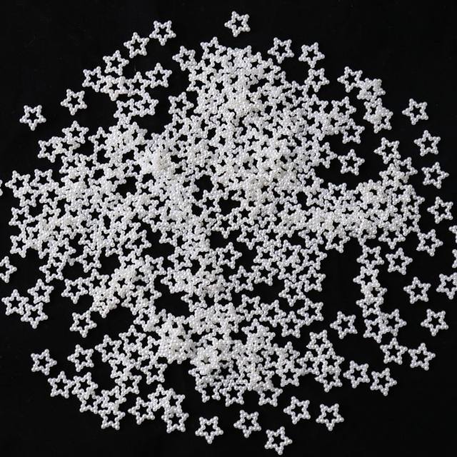 Retro cute Japanese imitation pearl bead ring spacer ring acrylic diy earrings jewelry mobile phone case pearl piece