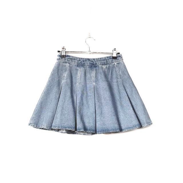 
Pull series women's sweet and versatile casual A-line denim short skirt pure cotton four-season skirt 700B4063