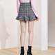 La series counters Genuine sweet ruffle asymmetric hair, woolen skirt thick half -body skirt spring and autumn and winter 1T000947

