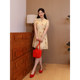 Summer big size new Chinese style dress 2025 summer new cute printed villain improved cheongsam