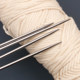 Stainless steel sweater needle straight knitting tool set hand knitting scarf sweater knitting needle three swallow stick needle