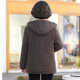 Winter clothing plus velvet and thick plaid cotton jacket for women, quilted hooded cotton coat, middle-aged and elderly mother's casual warm cotton coat
