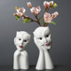Nordic modern style ceramic vase creative art flower arrangement home living room B&B decoration furnishings