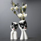 Nordic modern style ceramic vase creative art flower arrangement home living room B&B decoration furnishings