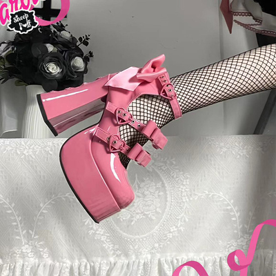 taobao agent [Favorites] Barbie's three groups of sheep puff original lolita straps sweet and cool hot girl bow