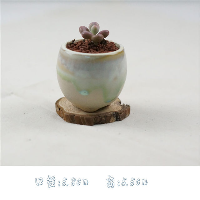 Popular meaty thumb basin breathable ceramic flower pot coarse pottery pot home furnishings zakka crafts