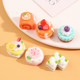 Ice cream fruit cake simulation food play cream glue DIY hairpin hair accessories material children's house decorations for women
