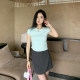 Where is the orange tree American hot girl black suit skirt for women spring high waist hip A-line short skirt
