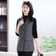 
Mother's Spring and Autumn Thin Medium-Length Suit Vest Middle-aged and Old Women's Large Size Loose Elderly Top Jacket Vest
