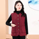 Mother's clothing winter plus velvet thickened cotton vest warm waistcoat middle-aged and elderly women's clothing large size cotton vest cold-proof vest