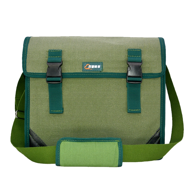 Non-fading construction site tool bag canvas bag, extra thick carpenter's bag, decoration repair bag, durable double-layer electrician's bag