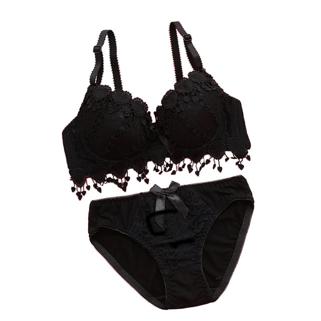 Underwear women's large size thickened bra Japanese girl student push-up bra lace sexy and cute shaping to collect side breasts