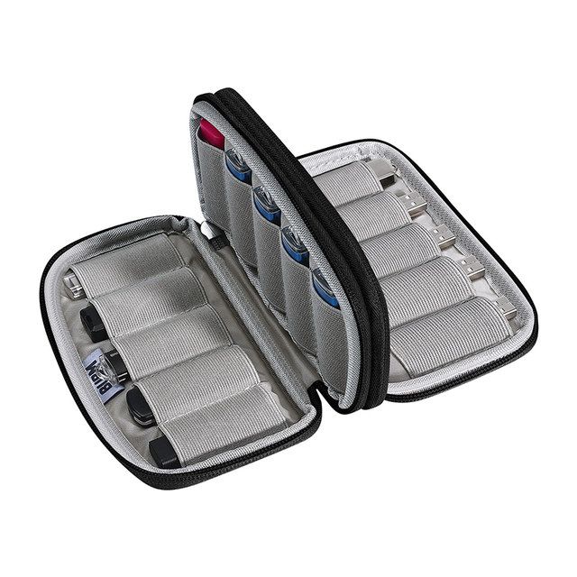 BUBM U disk protective case Kingston compact portable U disk bag online banking u shield storage box mini U disk case suitable for Patriot SanDisk U disk storage small bag Kbao online banking Youdun company cashier