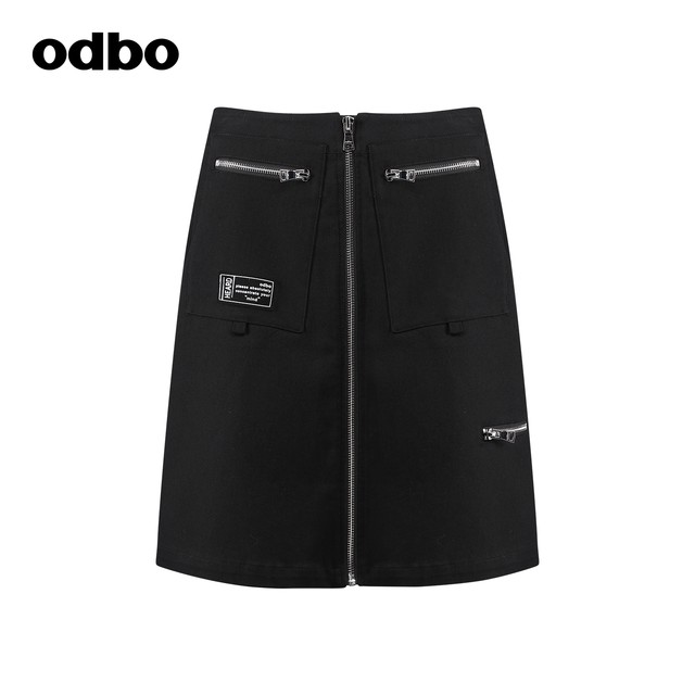 Odbo/Odibio workwear short skirt autumn and winter A-line new design high-waisted skirt trendy