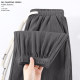 KV Zhenweis ice silk pants for women in summer 2025 new pleated casual pants gray-green high-end ice-sensing trousers