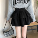 Large size slim and hip-covering cake skirt for women with autumn and winter high waist versatile umbrella skirt fluffy skirt hot girl a-line short skirt