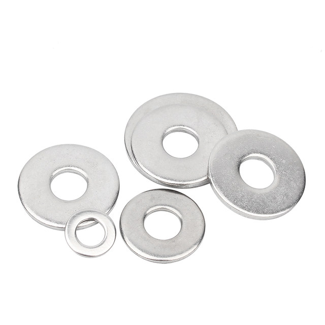 Guwanji 304 stainless steel gasket round thickening metal screw flat washer ultra-thin meson M1-M30