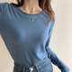 Double-sided German velvet hot mom style out-and-out breastfeeding bottoming shirt with autumn and winter pure cotton plus velvet thickened postpartum breastfeeding top