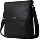 Goldlion Men's Leather Goods First-layer Cowhide Black Lychee Pattern Soft Fashion Business Casual Shoulder Bag Japanese Word Bag Men