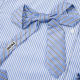 UOOYAA/Wuya tie bow striped shirt
