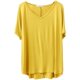Summer Thin Modal Short Sleeve Large Size T-shirt Women's V-neck Casual Loose Pajamas Pregnant Women Home Solid Color Bottoming Shirt