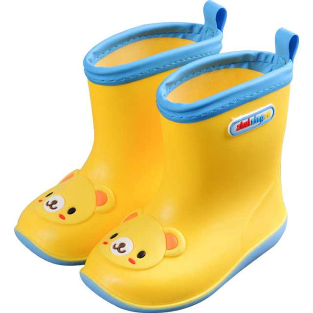 Japanese children's rain shoes anti -slip baby rain boots, boys