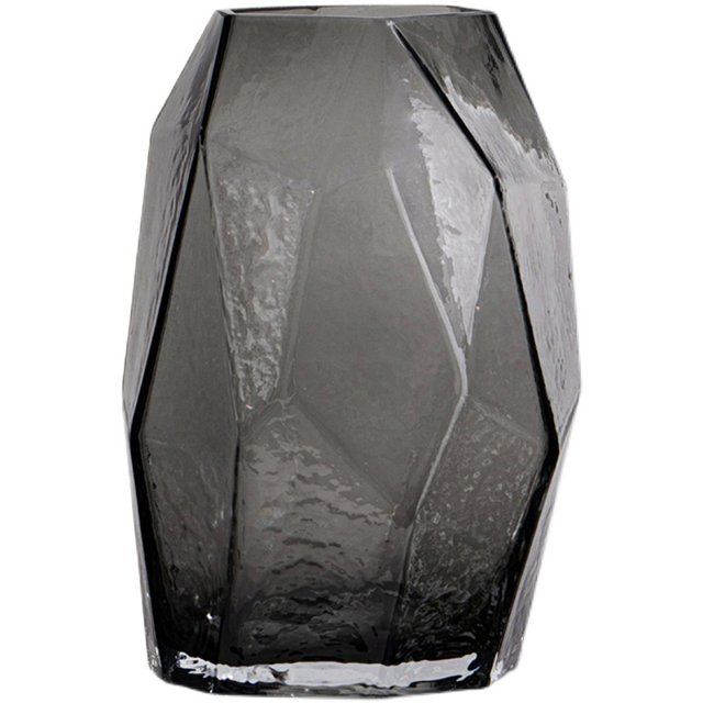 Modern simple geometric original color glass vase model room Nordic light luxury ornaments creative home soft decorations