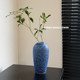 Vase ornaments, living room flower arrangement, light luxury home decoration, Jingdezhen ceramic blue bubble craft, water-raised flower arrangement, small