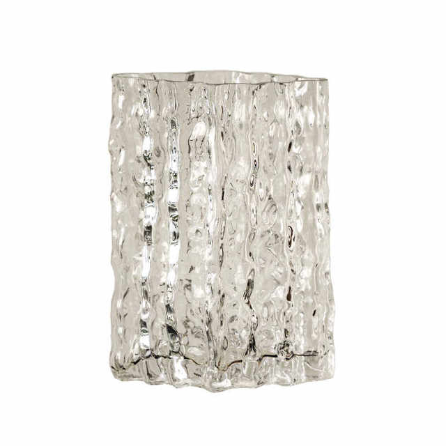 Modern simple glacier transparent glass vase water-cultivated flower arrangement living room desktop home decoration ornament large size